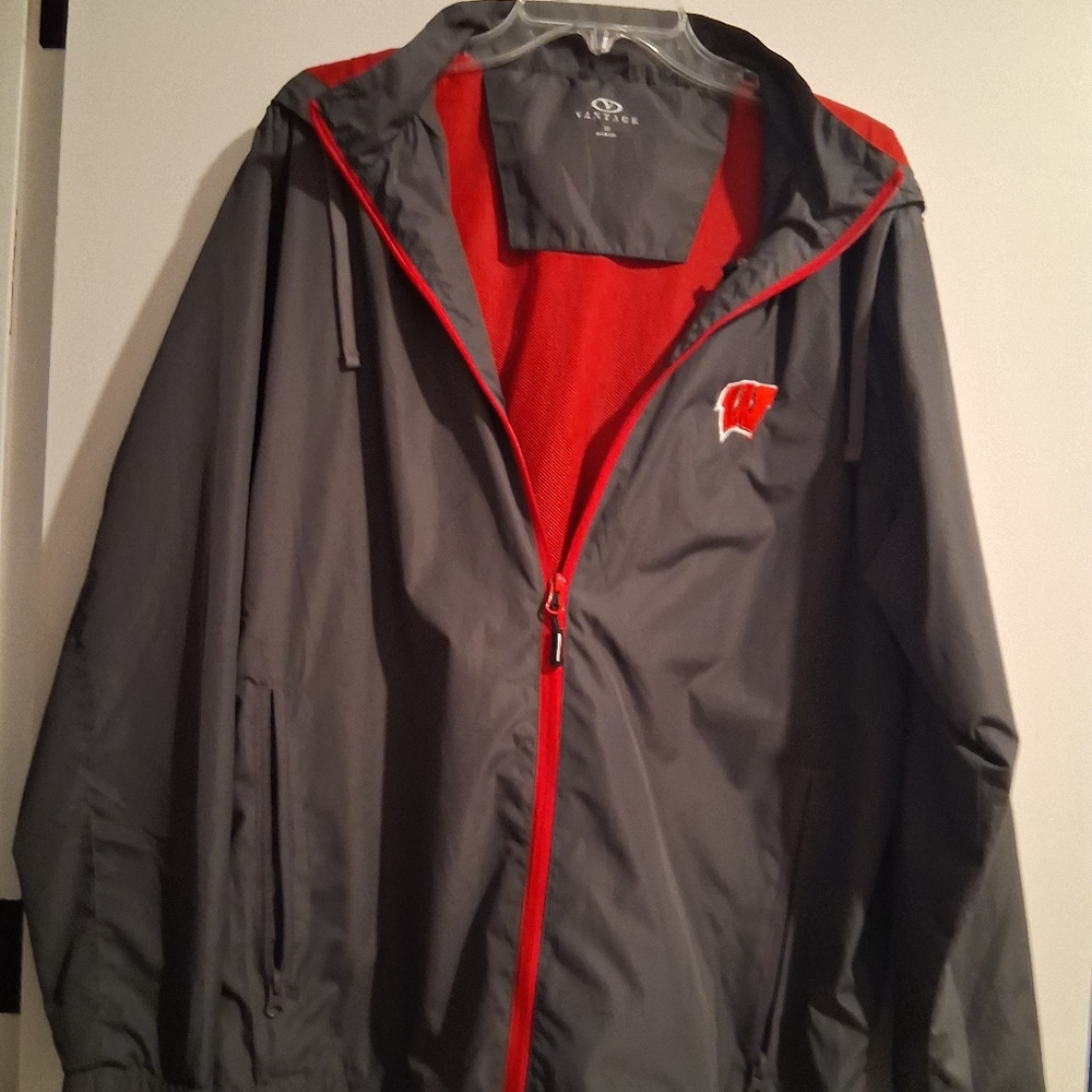 Vantage Gray and Red Men's Jacket